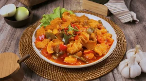 ikan nila fillet saus kari